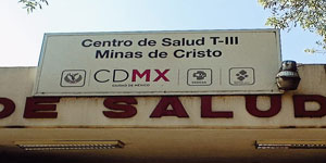 Fachada del Centro de Salud T-III Minas de Cristo