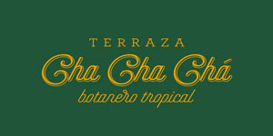Restaurantes para año nuevo - Identidad gráfica de Terraza Cha Cha Chá 
