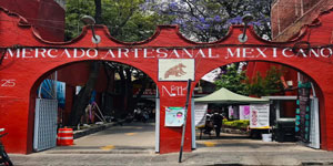 Vista panorámica del Mercado Artesanal Mexicano 