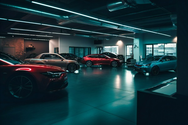 Tiendas de coches de lujo - Vehículos de lujo de diferentes marcas en un showroom del mejor concesionario de coches en CDMX