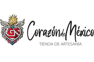 Logo de Corazón de México, tienda online de prendas para vestir, joyas y accesorios artesanales mexicanos
