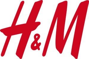 Tiendas para bebé online - Logo de H&M, tienda departamental con página web de productos y ropa para bebé con envíos gratis a todo México