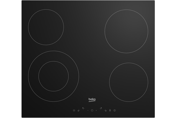 Cocina Beko HIC 64402, placa con 4 zonas de cocción independientes y función puente