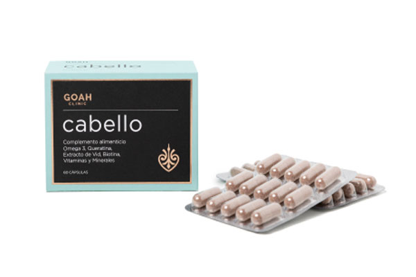 Productos para el pelo - Cápsulas de biotina de la marca Goah Clinic para estimular el crecimiento del cabello