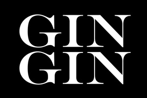 Logo de Gin Gin, una experiencia de vida nocturna en la Ciudad de México con coctelería de autor y gastronomía internacional