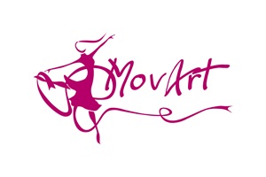 Logo de MovartDanza, amplia gama de disciplinas como ballet clásico, estilos urbanos, hip-hop y dancehall