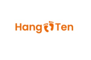 Tiendas de artículos de playa - Logo Hang Ten