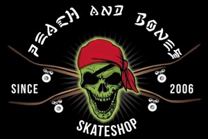 Tiendas de skate - Logo Peach and Bones Sk8shop CDMX