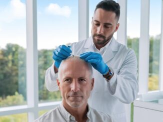 Técnica FUE Zafiro - Tricólogo realizando un implante capilar con la técnica FUE Zafiro en la mejor clínica injerto de cabello CDMX
