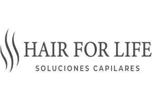 Logo Hair For Life clínica injerto de cabello CDMX