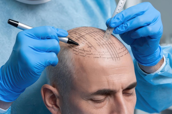 Médico capilar realizando un injerto de cabello CDMX con técnicas avanzadas como la FUE y DHI
