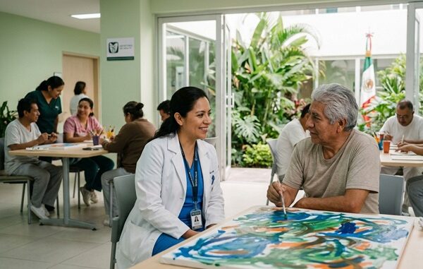 Unidades de psiquiatría - Hombre en un hospital psiquiátrico siendo atendido por la mejor psiquiatra CDMX